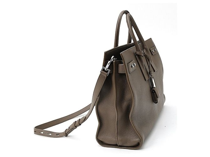 Borsa Saint Laurent Thin Large Sac de Jour Marrone - vista 2