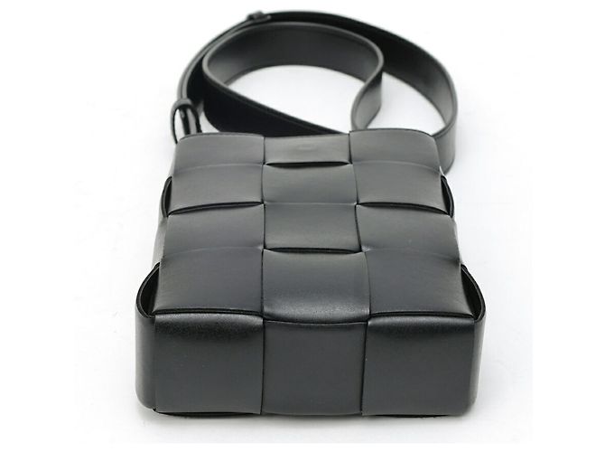 Borsa a tracolla Mini Cassette Bottega Veneta Nero - vista 4