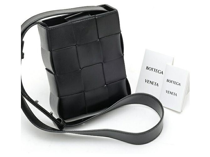 Borsa a tracolla Mini Cassette Bottega Veneta Nero - vista 8
