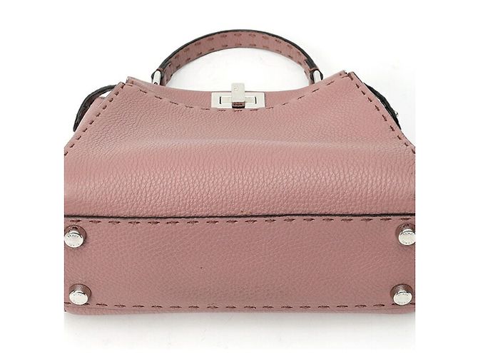 Borsa a spalla Mini Peekaboo Fendi - vista 4