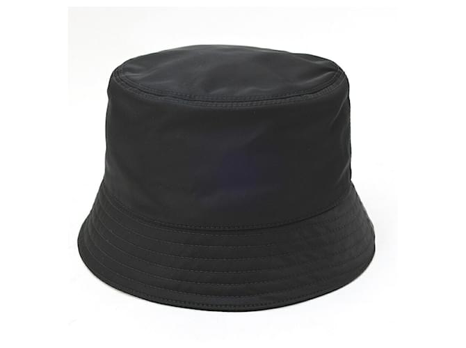 Prada Re-Nylon Triangle Bucket Hat Schwarz - Ansicht 3