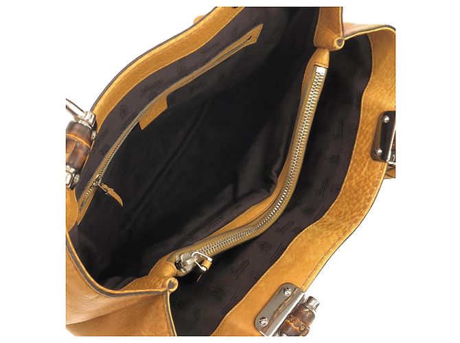 Borsa a mano Gucci 232947 in pelle marrone - vista 10