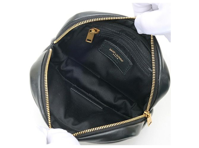 Saint Laurent Cassandra Mini Pouch Nero - vista 4