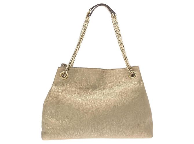 Borsa a tracolla Gucci Metallic Beige and Gold D'oro - vista 2