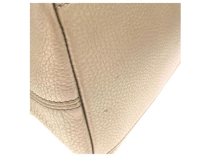 Borsa a tracolla Gucci Metallic Beige and Gold D'oro - vista 3
