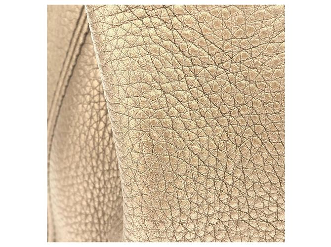 Borsa a tracolla Gucci Metallic Beige and Gold D'oro - vista 4