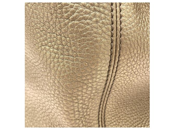 Borsa a tracolla Gucci Metallic Beige and Gold D'oro - vista 8