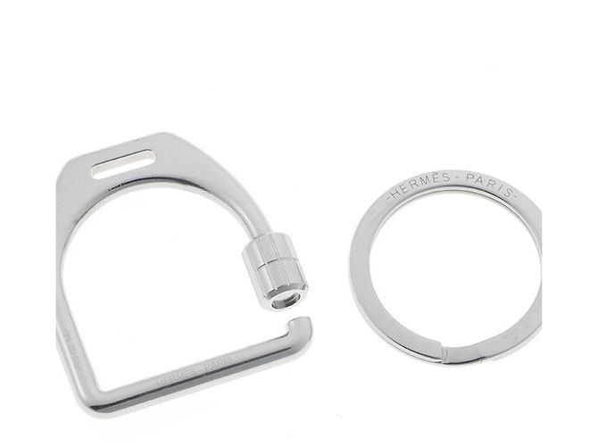 Hermès Hermes Silver Etrier Schlüsselanhänger Silber - Ansicht 3
