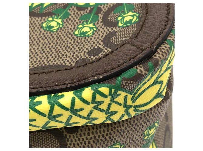 Mochila Gucci em lona GG Supreme bege - vista 4