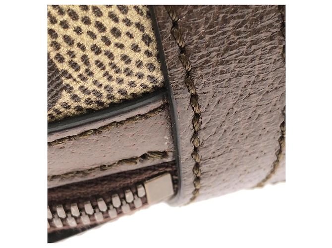 Mochila Gucci em lona GG Supreme bege - vista 5