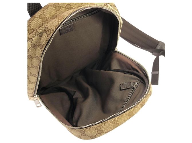 Zaino Gucci 449906 KY9NN Marrone Beige - vista 6