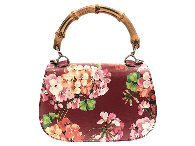 Bolsa Gucci Bamboo Classic Vermelho - vista 2