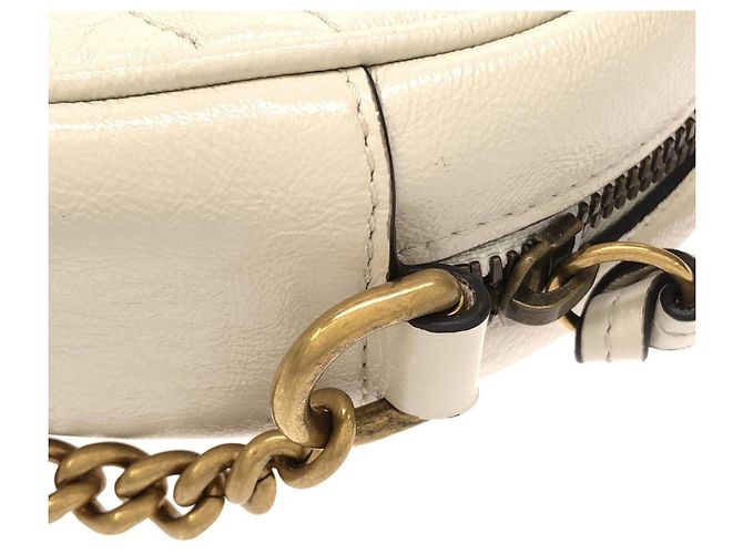 Borsa a tracolla Gucci GG Marmont Bianco sporco - vista 5