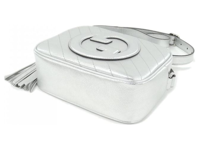 Bolsa de Ombro Gucci BLONDIE 742360 AACBO Prata - vista 3