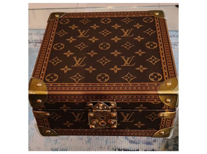 Louis Vuitton Joyero Trunk Monogram Square Castaño Monograma - vista 5
