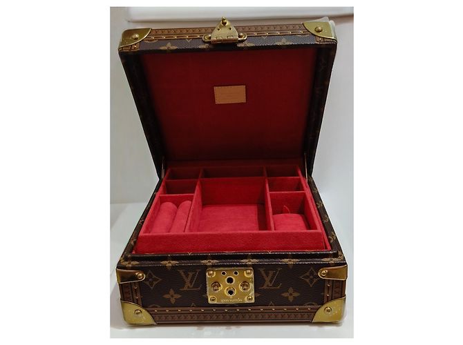 Louis Vuitton Joyero Trunk Monogram Square Castaño Monograma - vista 6