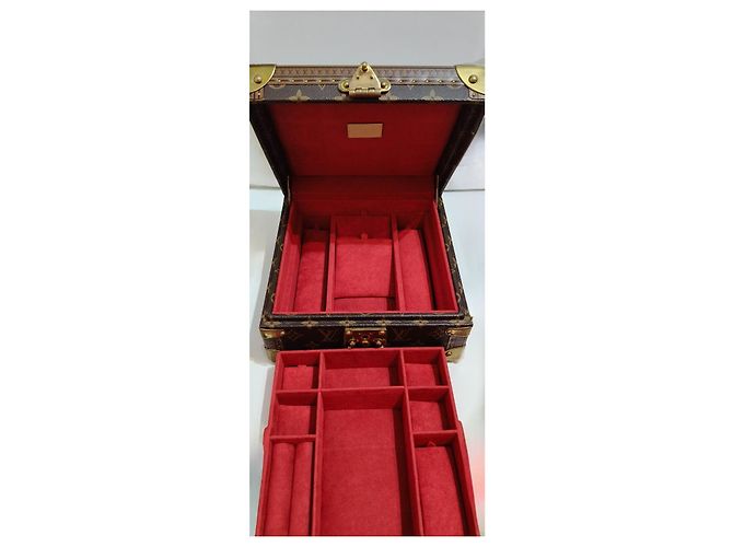 Louis Vuitton Joyero Trunk Monogram Square Castaño Monograma - vista 9