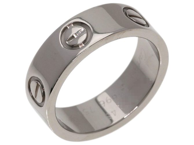 Anello Cartier Love Band in oro bianco 18K - vista 2