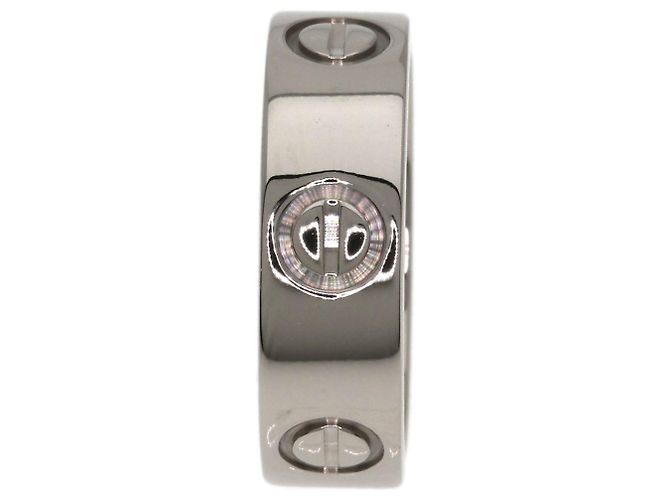 Anello Cartier Love Band in oro bianco 18K - vista 3