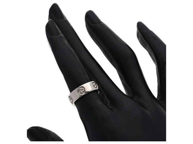 Anello Cartier Love Band in oro bianco 18K - vista 5