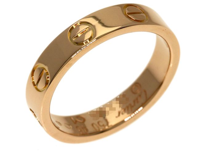 Anello Mini Love Cartier in oro rosa 18K - vista 2