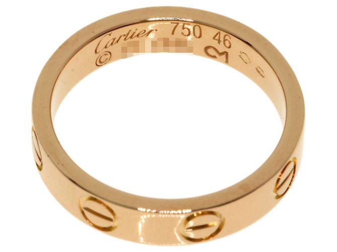 Anello Mini Love Cartier in oro rosa 18K - vista 4