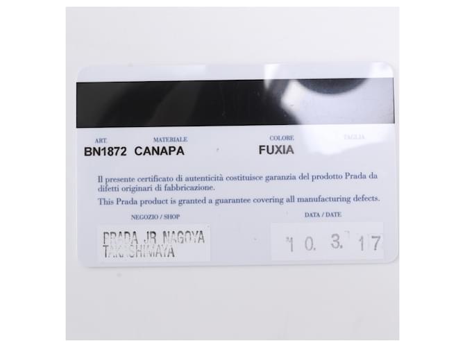 Borsa Tote Prada Canapa Triomphe Rosa - vista 9