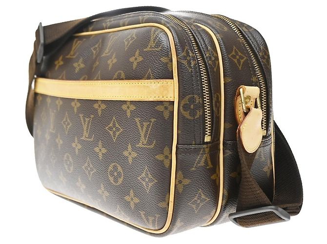 Louis Vuitton Reporter Monogram Canvas PM Marrone - vista 3
