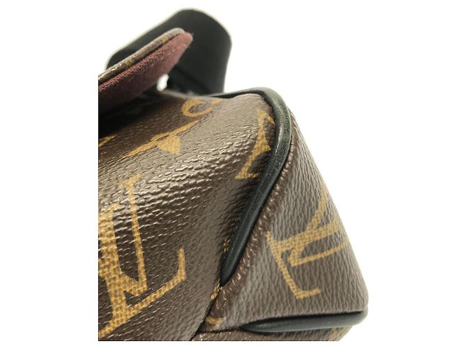 Borsa a tracolla Louis Vuitton Monogram Macassar District PM Marrone - vista 3