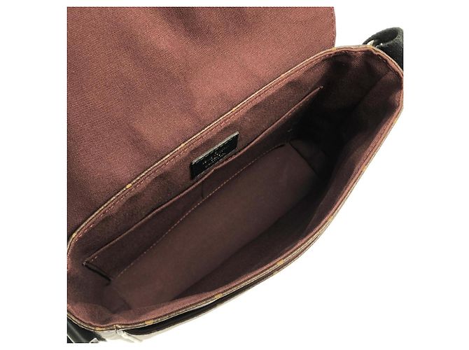 Borsa a tracolla Louis Vuitton Monogram Macassar District PM Marrone - vista 8