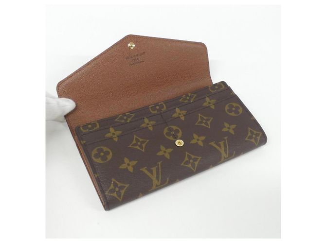 Louis Vuitton Monogram Portefeuille Sarah M60531 Wallet Marrone - vista 4