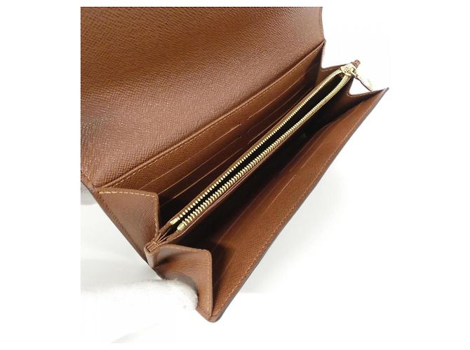 Louis Vuitton Monogram Portefeuille Sarah M60531 Wallet Marrone - vista 5