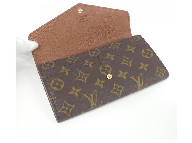 Louis Vuitton Monogram Portefeuille Sarah M60531 Wallet Marrone - vista 3