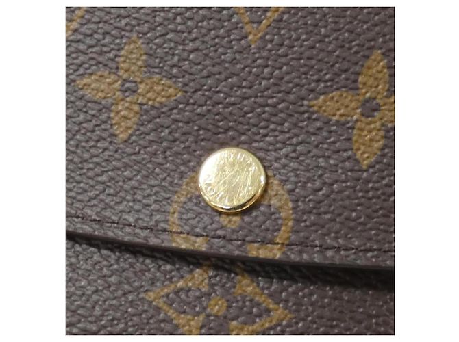 Louis Vuitton Monogram Portefeuille Emilie Wallet Marrone - vista 4