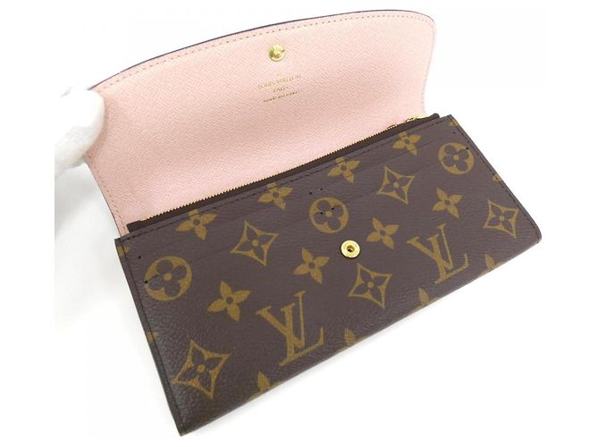 Louis Vuitton Monogram Portefeuille Emilie Wallet Marrone - vista 5