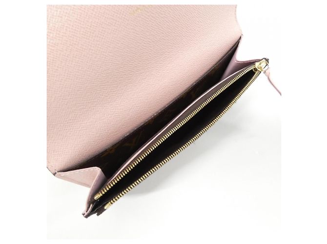 Louis Vuitton Monogram Portefeuille Emilie Wallet Marrone - vista 7
