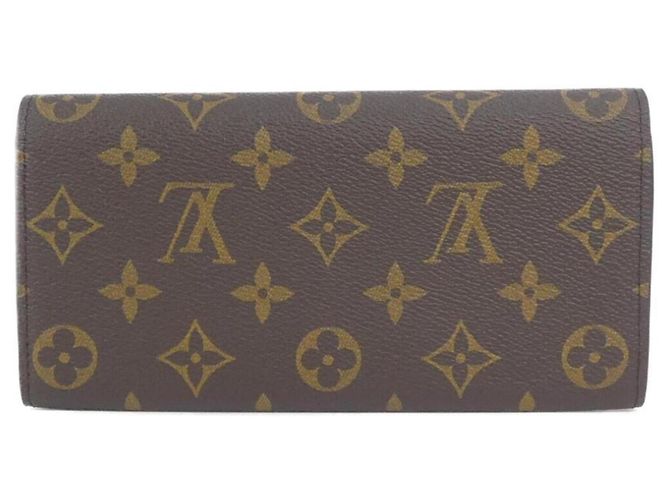 Louis Vuitton Monogram Portefeuille Emilie Wallet Marrone - vista 2