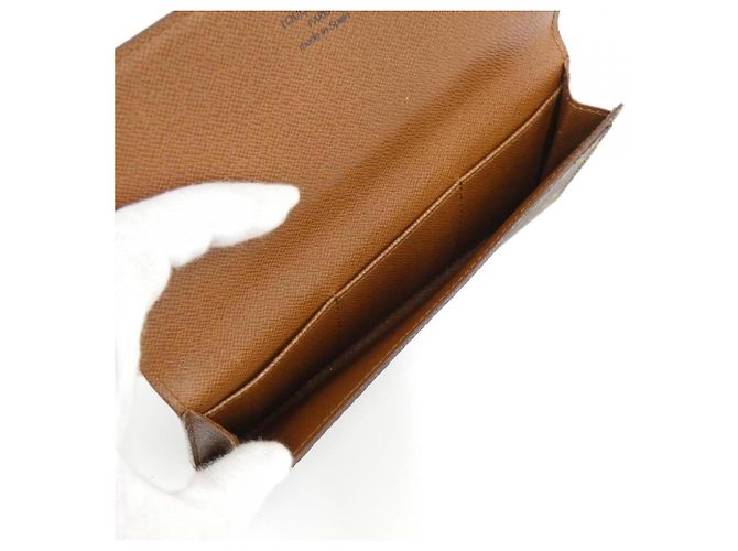Louis Vuitton Monogram Long Bill Wallet Braun - Ansicht 4