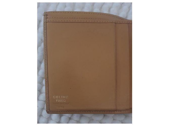 Céline Celine Cartera Triomphe Canvas Bi-fold Castaño - vista 11