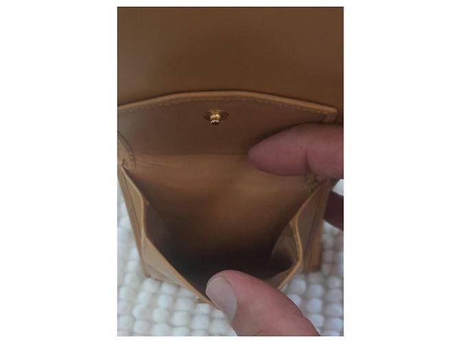 Céline Celine Cartera Triomphe Canvas Bi-fold Castaño - vista 5