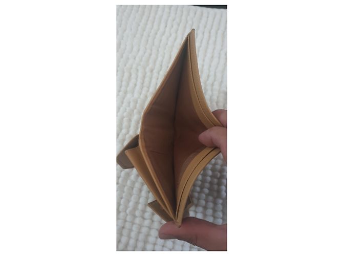 Céline Celine Cartera Triomphe Canvas Bi-fold Castaño - vista 7