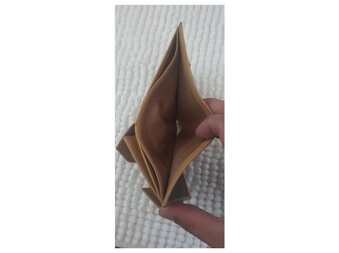 Céline Celine Cartera Triomphe Canvas Bi-fold Castaño - vista 8