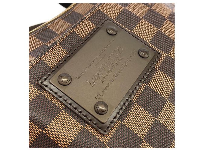 Borsa a tracolla Louis Vuitton Damier Pochette Plat Brooklyn Damier ebene - vista 4