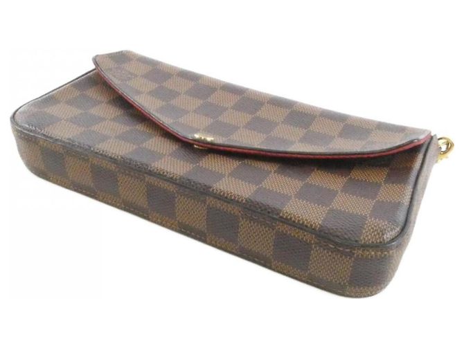 Borsa a tracolla Louis Vuitton Damier Pochette Felicie Damier ebene - vista 3