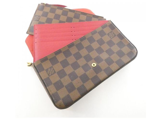 Borsa a tracolla Louis Vuitton Damier Pochette Felicie Damier ebene - vista 8