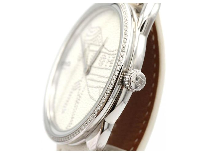 Hermès Reloj Hermes Alsohors D AR5.430 de acero inoxidable quartz - vista 3