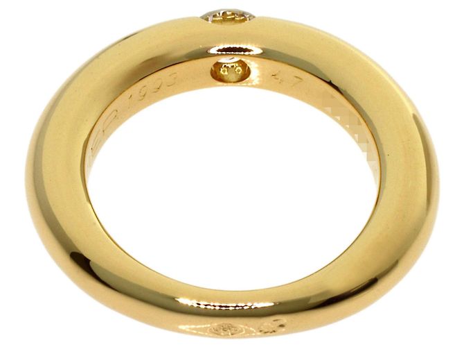 Anello Cartier Ellipse 1P Diamante in Oro Giallo 18K - vista 4