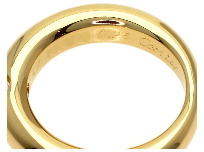 Anello Cartier Ellipse 1P Diamante in Oro Giallo 18K - vista 5