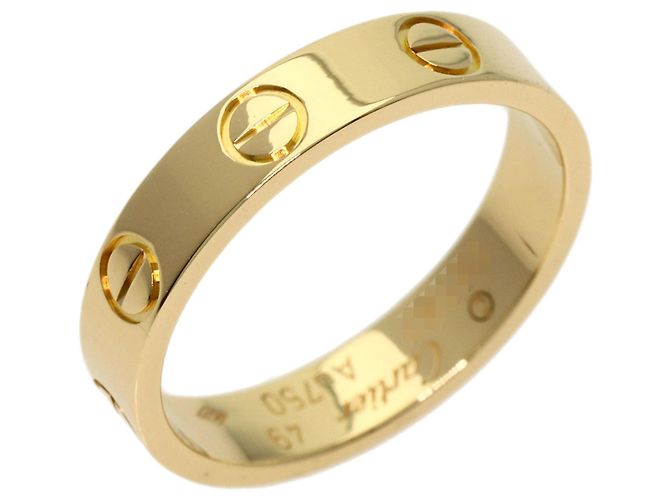 Anello Mini Love Cartier in oro giallo 18K - vista 2