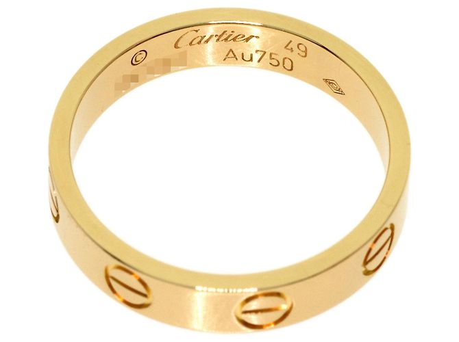 Anello Mini Love Cartier in oro giallo 18K - vista 4